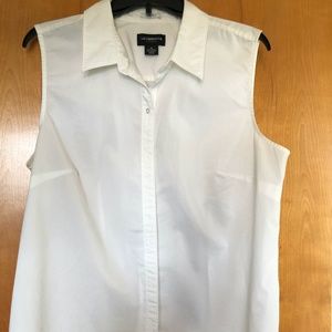 Button Up Sleeveless Blouse